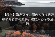 【爆料】海角突发：圈内人在今日凌晨被曝曾参与爆料，震撼人心席卷全网