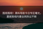 围观围观！黑料导航今日专区曝光，震撼真相内幕全网热议不断