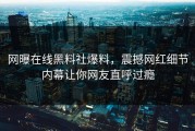 网曝在线黑料社爆料，震撼网红细节内幕让你网友直呼过瘾